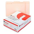 Universal Universal® File Folders, 1/3 Cut Assorted, Two-Ply Top Tab, Letter, Manila, 100/Box 16113
